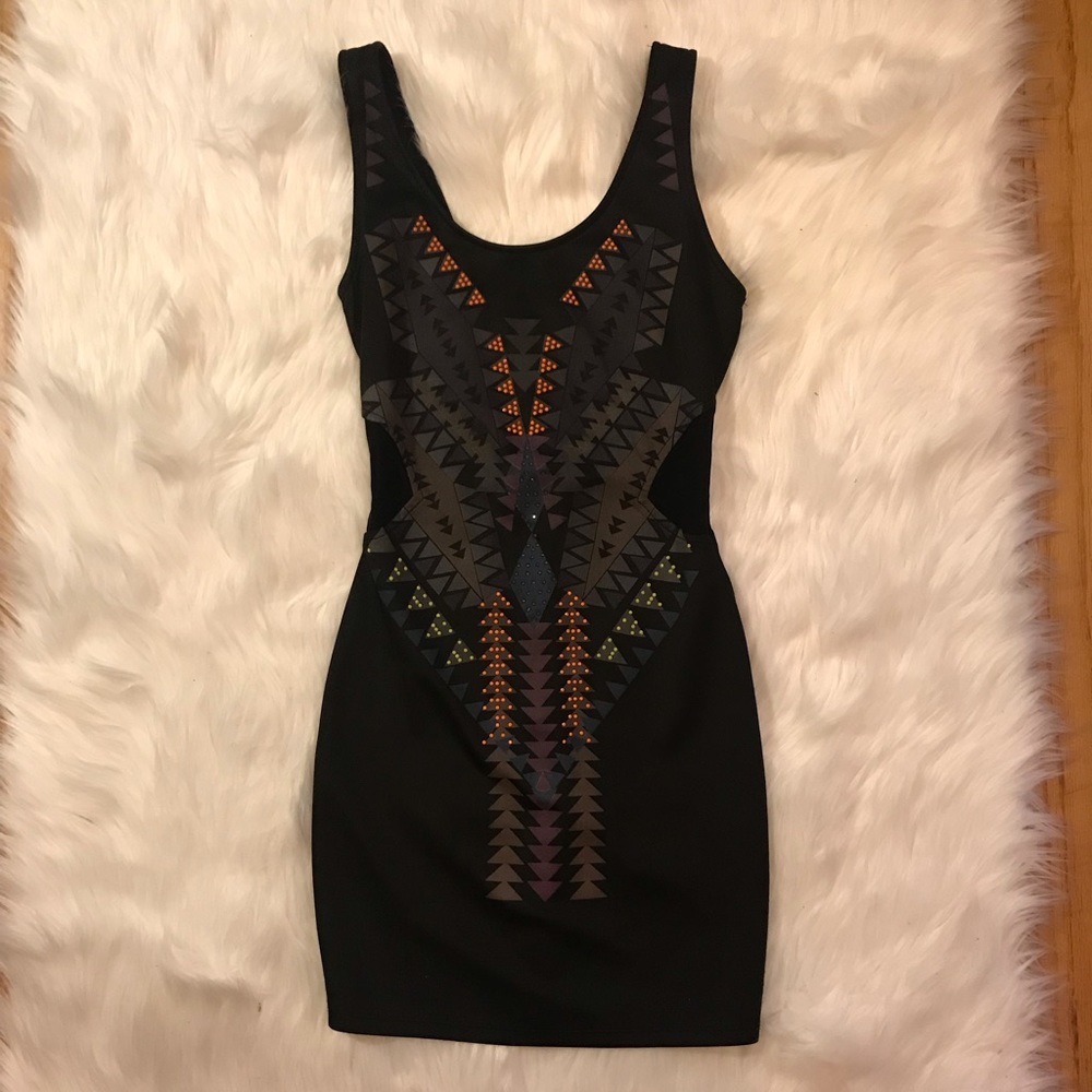 Akira Black Bodycon Dress Sz S